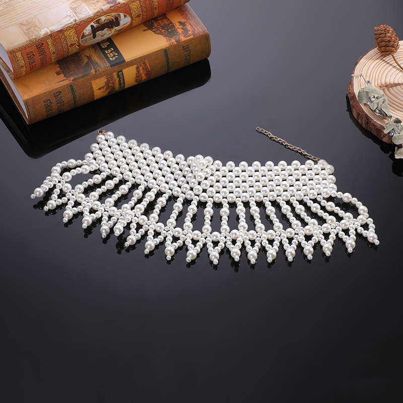 Fashion necklace pearl wedding - Body Jewelry Brands บทวิจารณ์และราคา