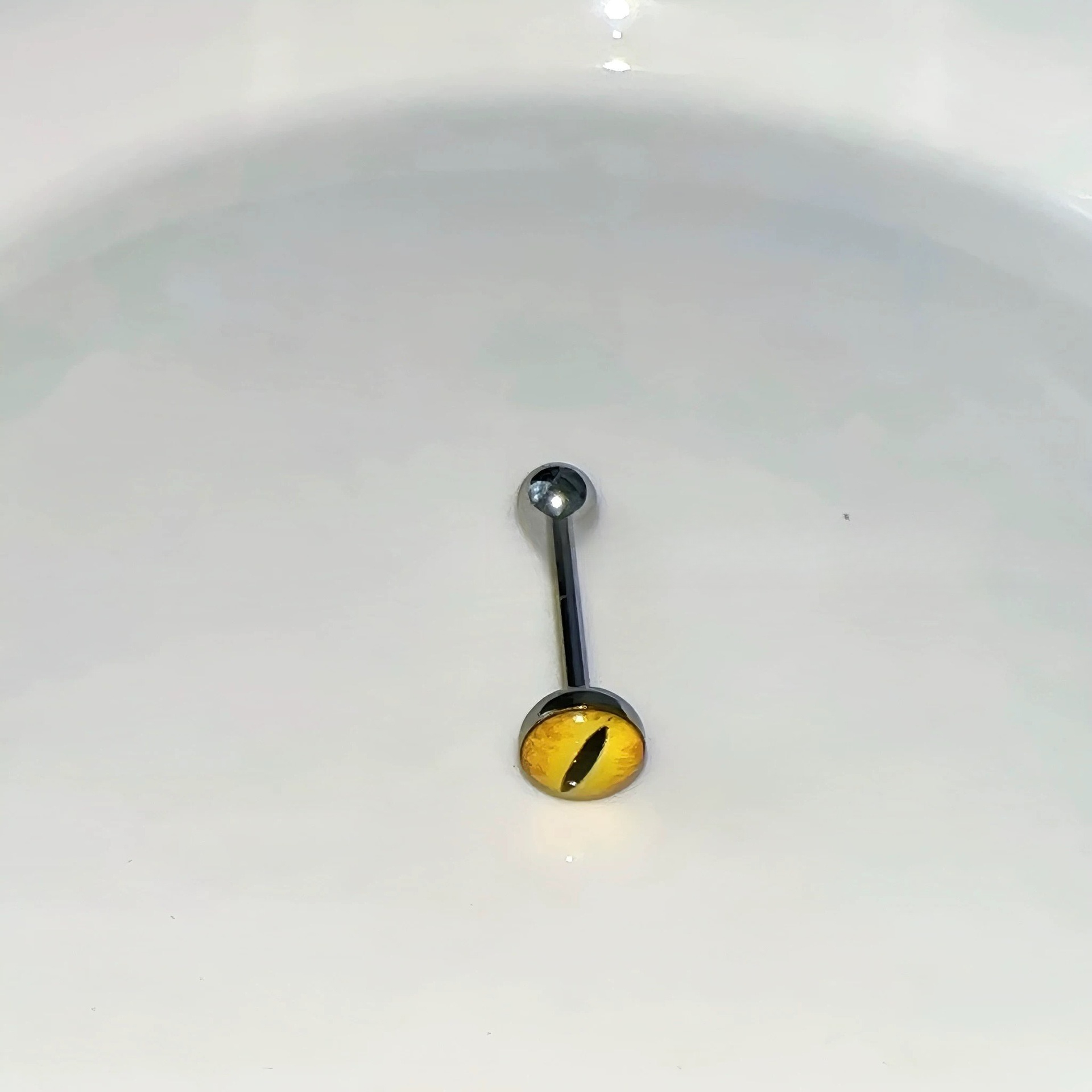 1Pc High Quality Trendy Unique - Yellow Body Jewelry บทวิจารณ์และราคา
