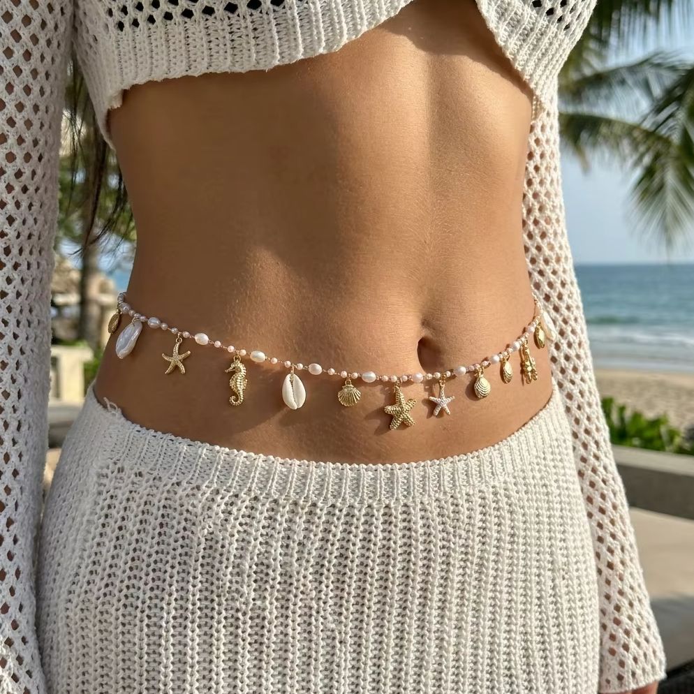Bohemian Shell Conch Starfish  - Body Jewelry Ends บทวิจารณ์และราคา