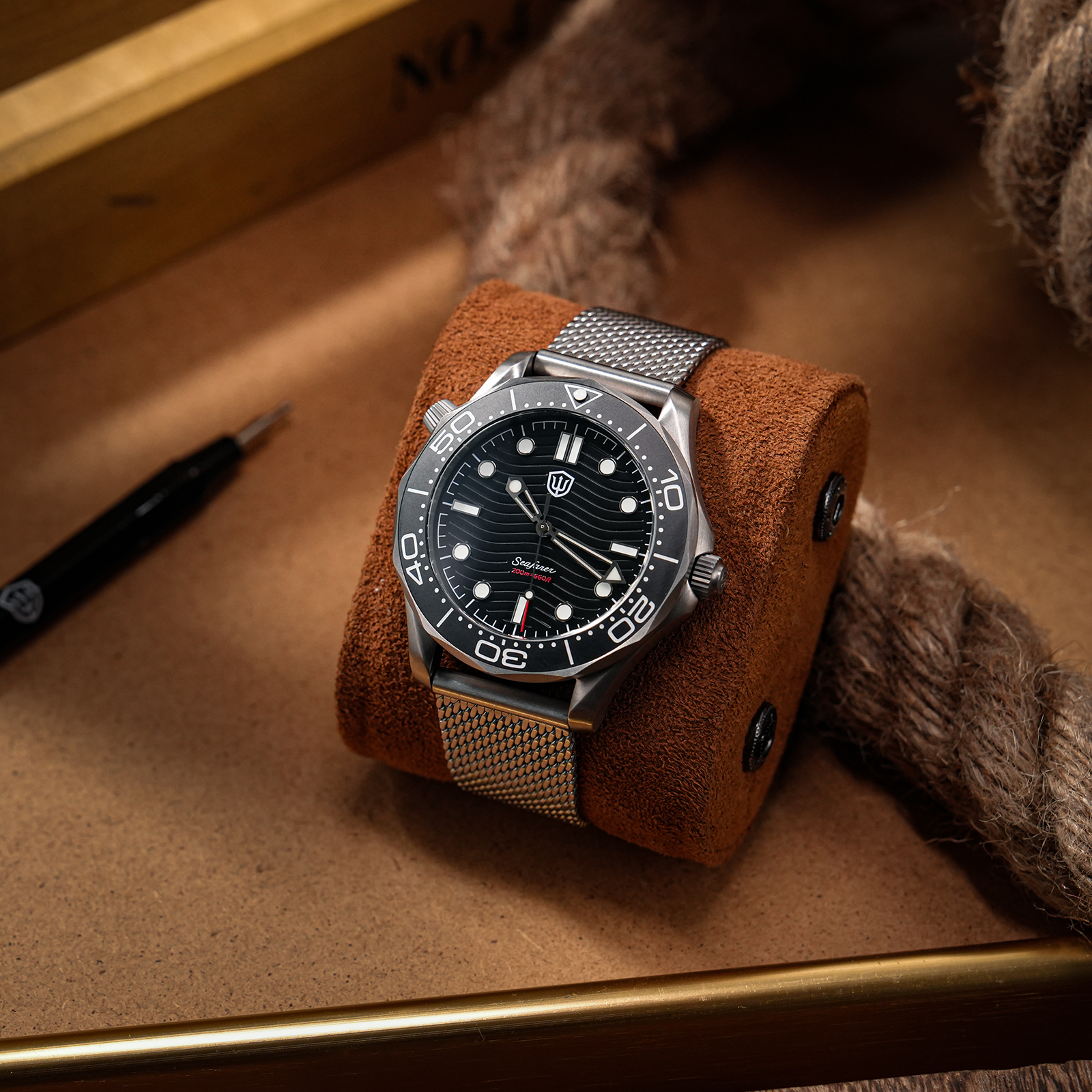 Watchdives 42mm Titanium Dive  - Body Jewelry Titanium บทวิจารณ์และราคา