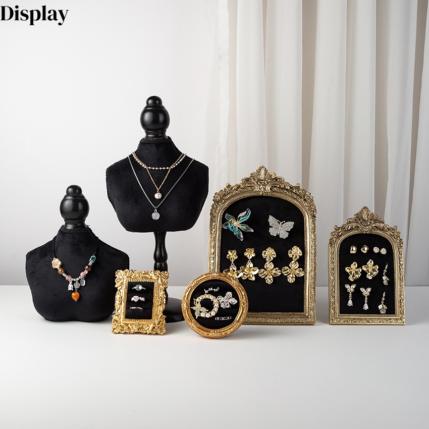 Black Velvet Bust Form Jewelry - Body Jewelry Store บทวิจารณ์และราคา